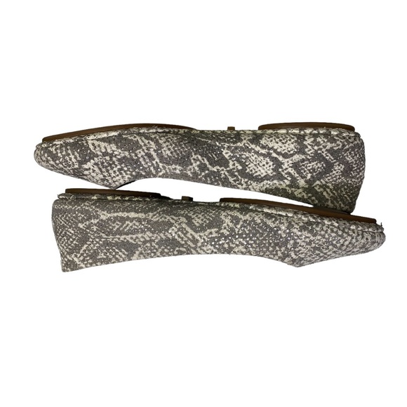 Tory Burch Roccia Travel Flats in Sparkling Snakeskin Size 7 - Picture 13 of 13